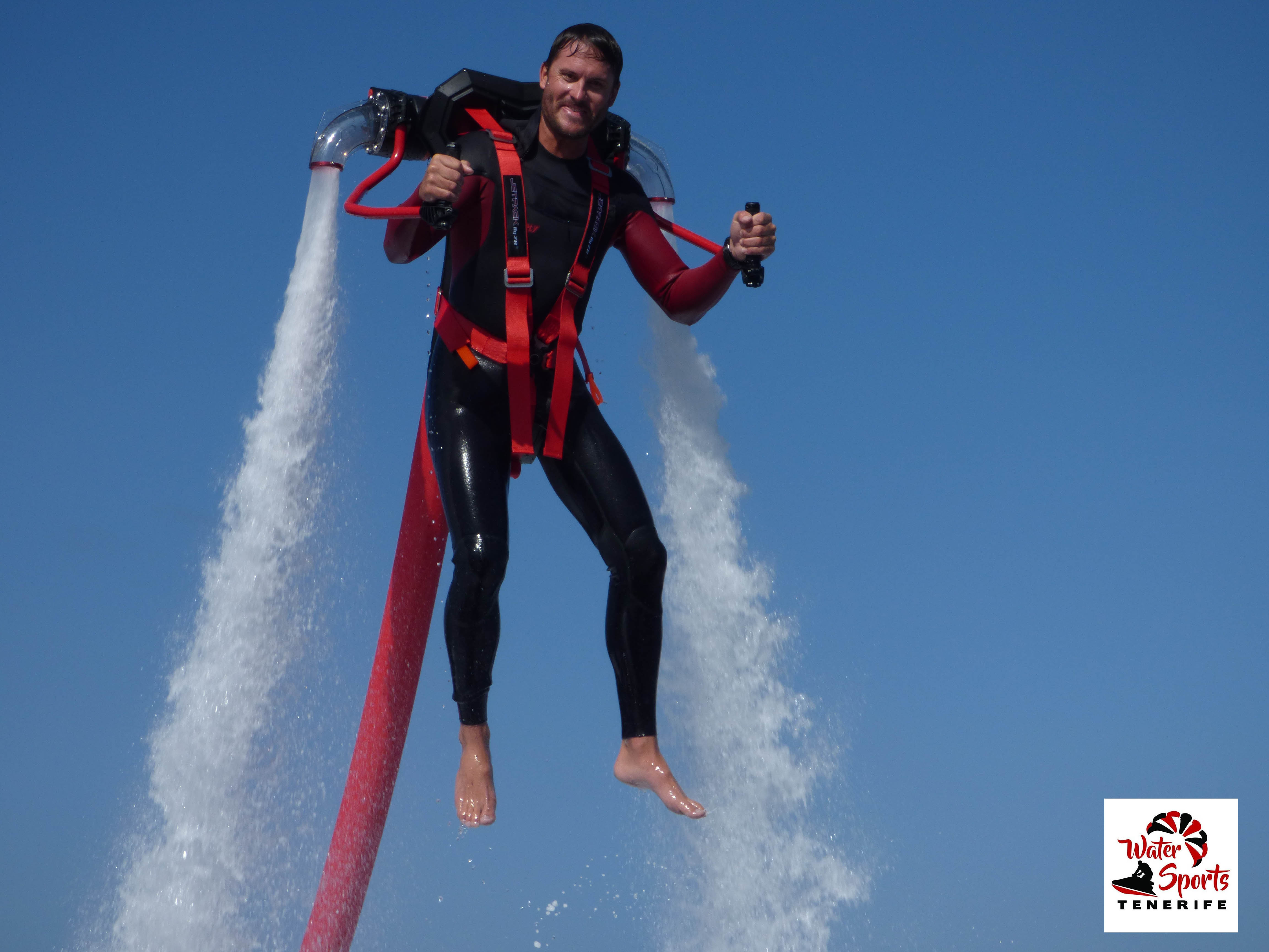 flyboard water sports in fañabe in el medano tenerife water sports