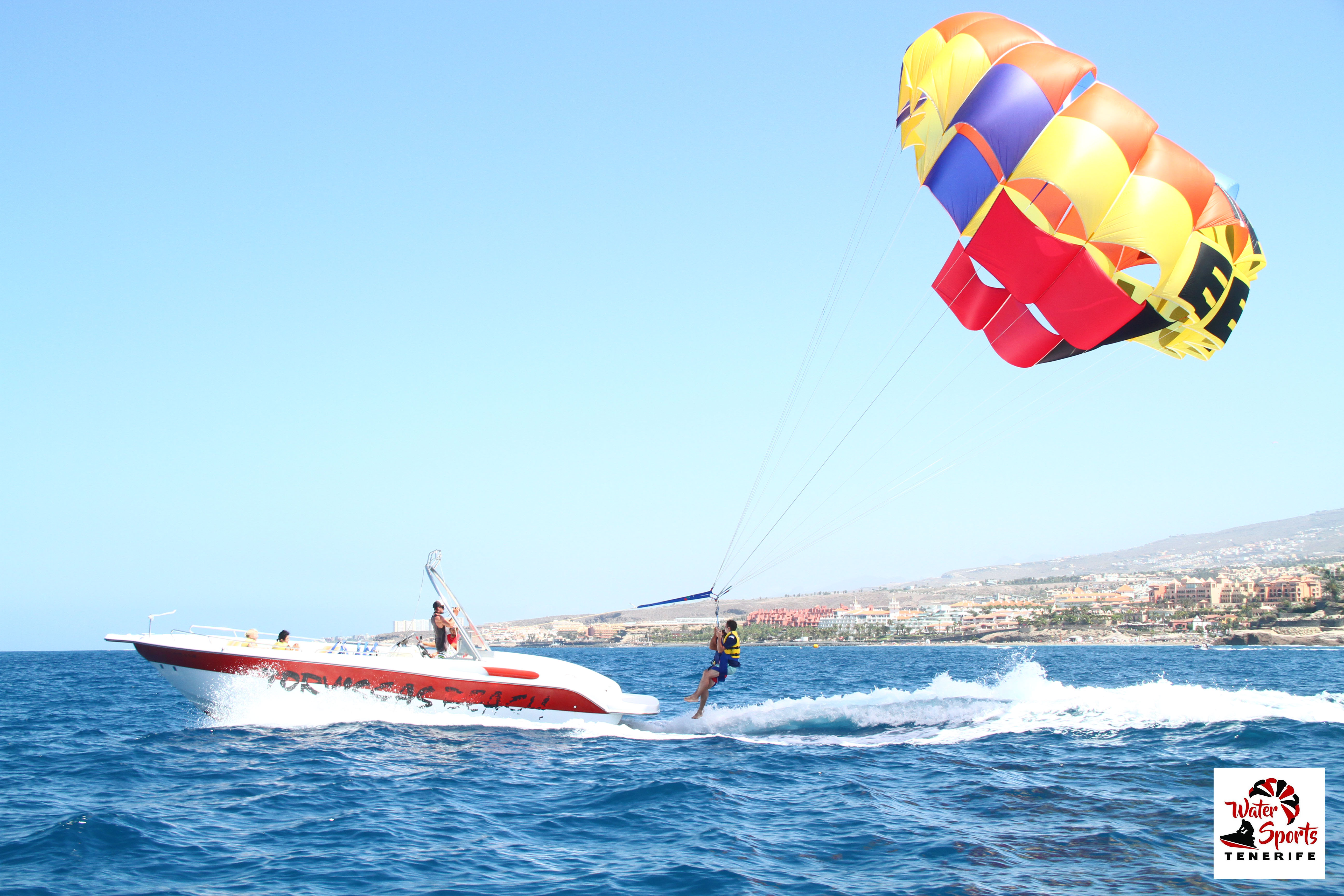 parascending incredible views in los cristianos las americas water sports and activities